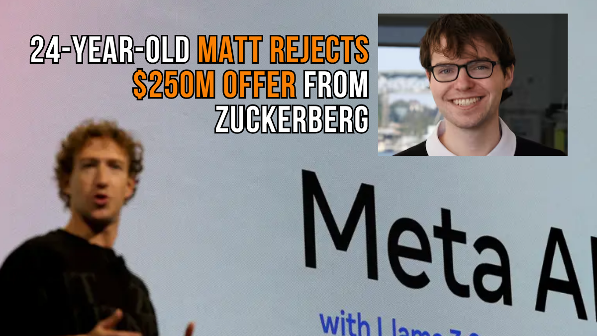 Mark Zuckerberg Personally Recruits 24-Year-Old AI Prodigy Matt Deitke with $250 Million Offer