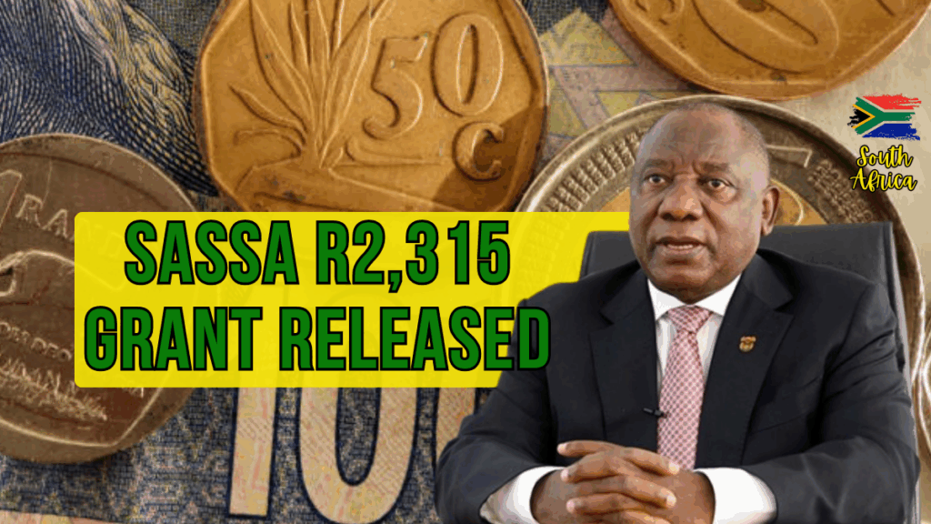 SASSA R2,315 September 2025 Grant