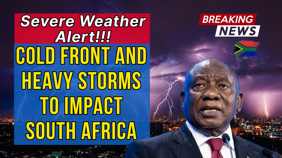 Severe Weather Alert – September 2025: Cold Front and Heavy Storms to Impact South Africa
