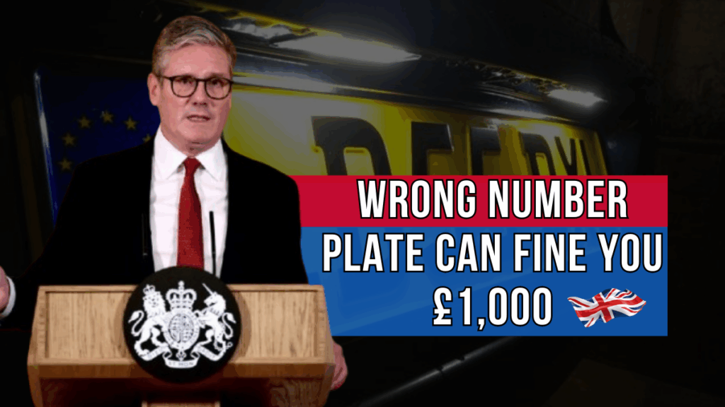 New DVLA Rule 2025 – Number Plate Mistake May Cost Drivers £1,000