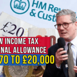 New Income Tax Personal Allowance from £12,570 to £20,000