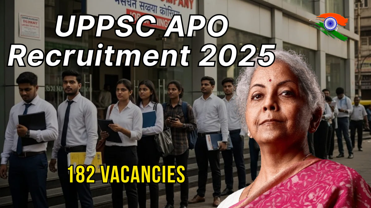 UPPSC APO Recruitment 2025: Notification Out for 182 Vacancies, Online Application Starts 16 September