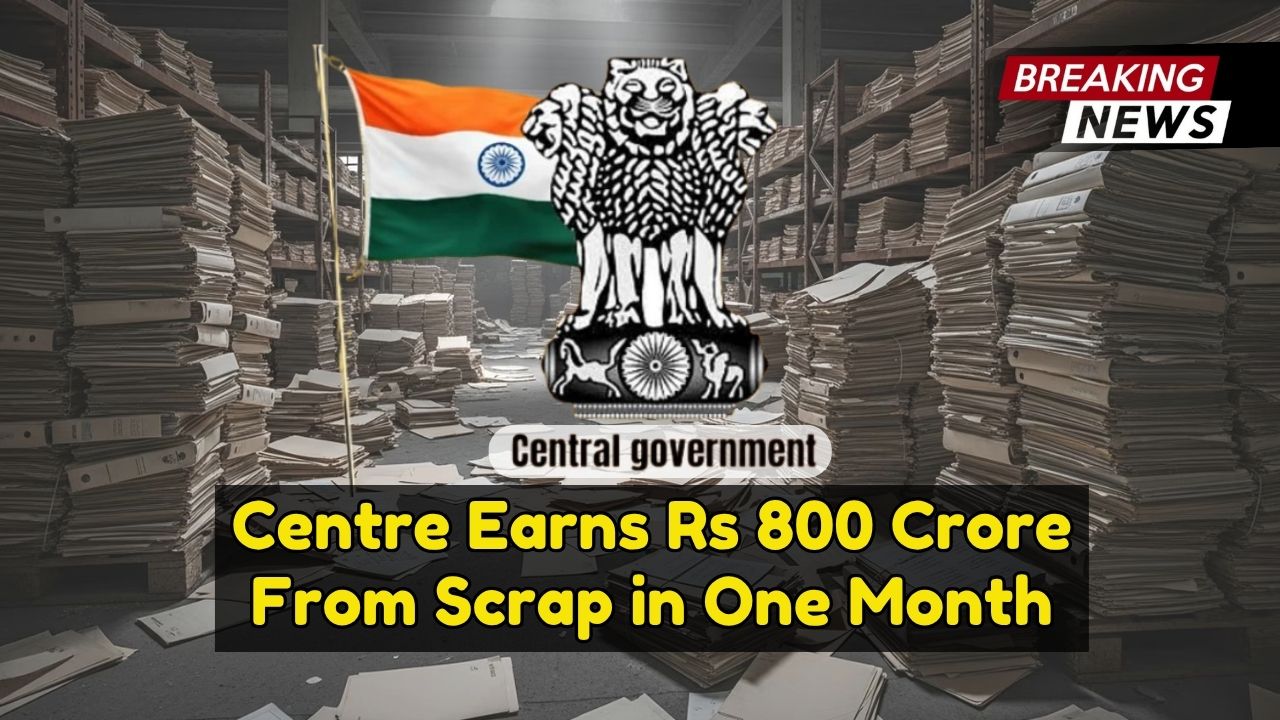 Centre Earns Rs 800 Crore From Scrap in One Month