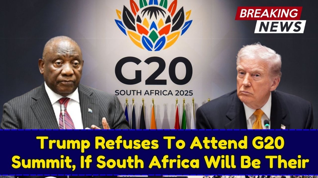 Trump Says He Will Skip G20 Summit In South Africa, Questions Country’s Place In Group